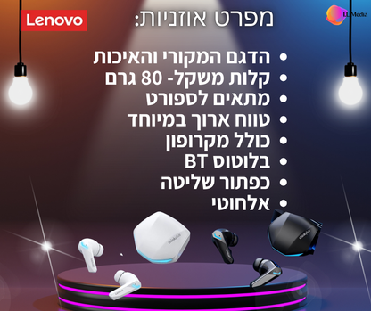 לנובו- האוזניות המקוריות והאיכותיות הגיעו! LENOVO