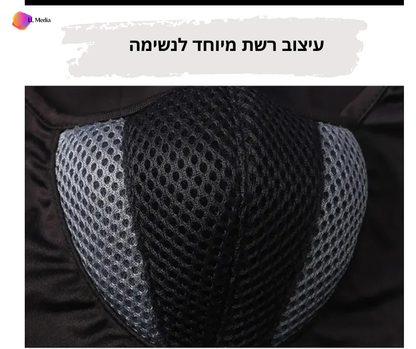 מסיכה לפנים לחורף- רשת מיוחדת נושמת